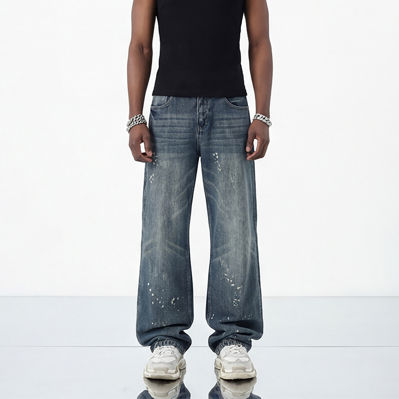 2005 Washed Wide-Leg Jeans product detail