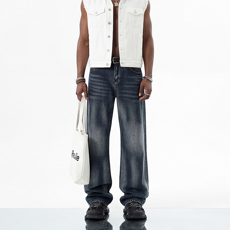3027 dark wash straight jeans