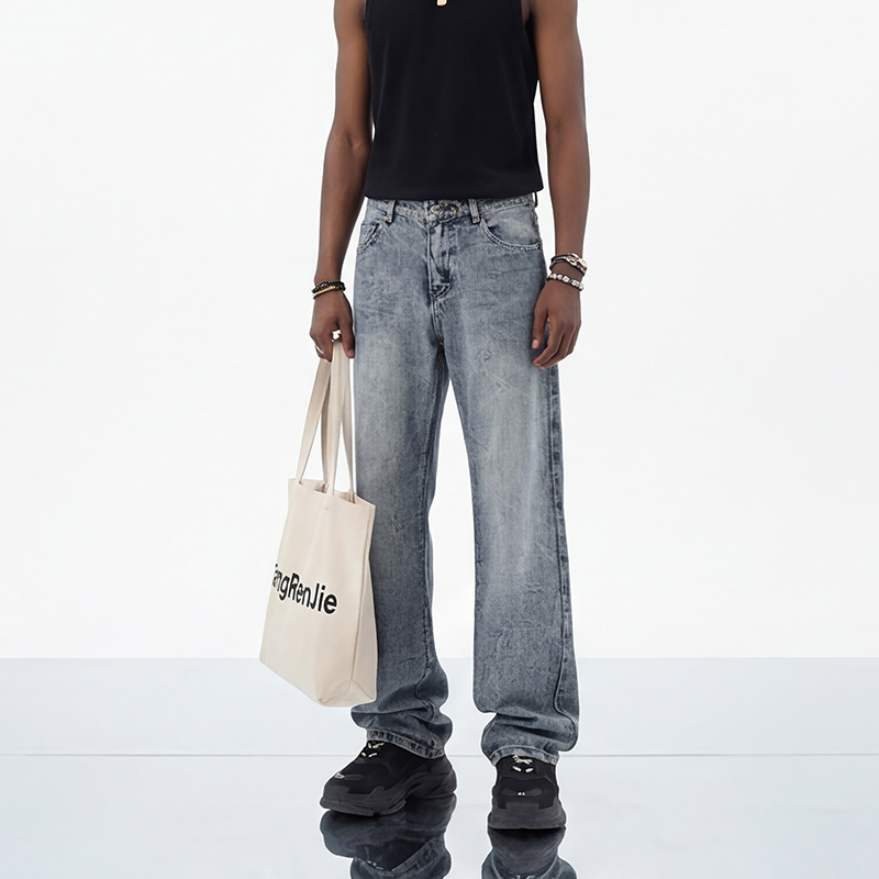 3030 Washed Wide-Leg Jeans product detail