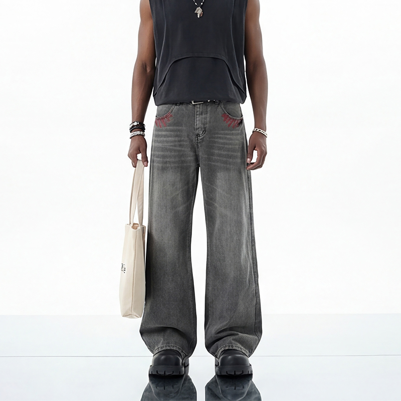 6006 Washed Straight Jeans product detail